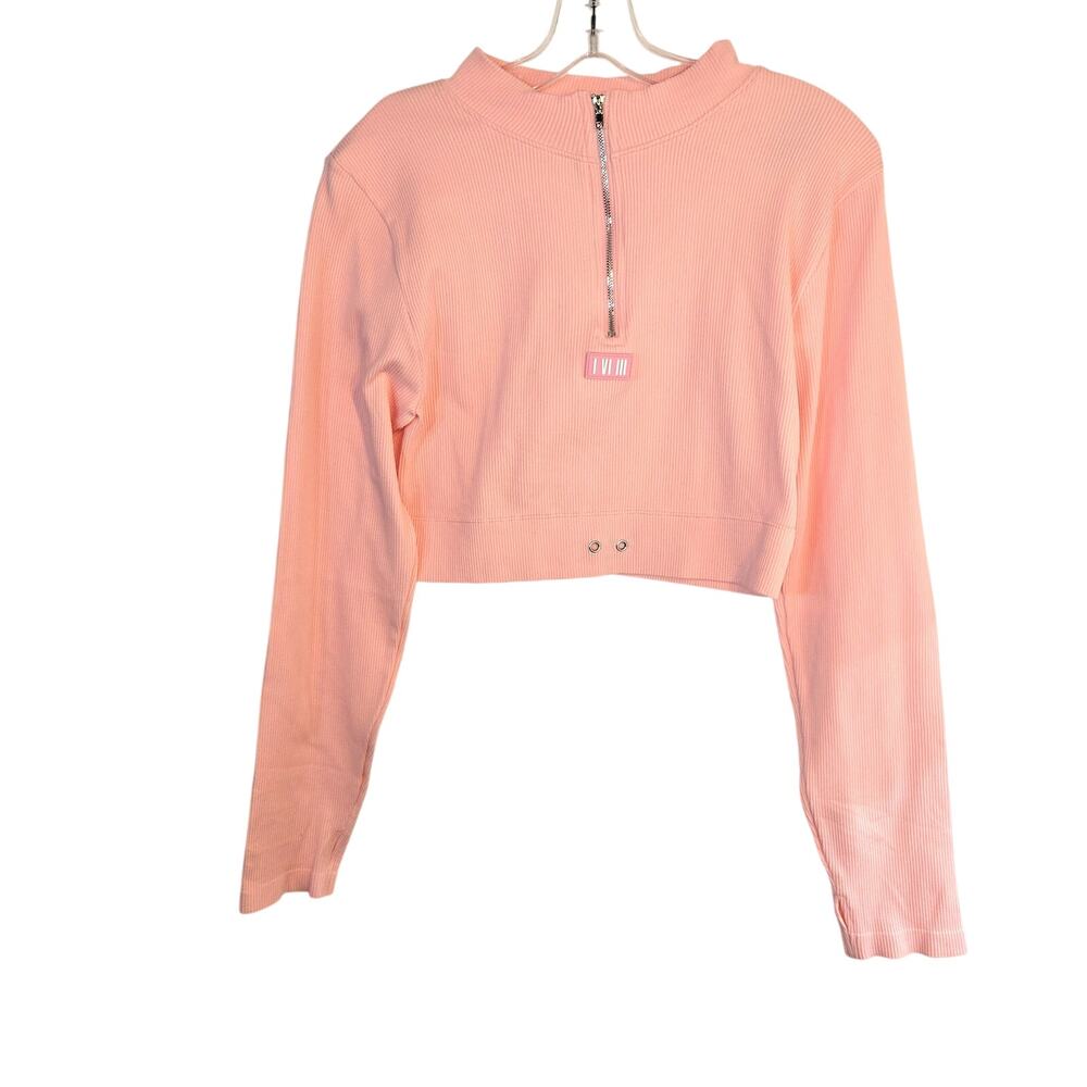 Feathers XL Women's Top Pink Shirt Short Blouse Misses Size 16 18